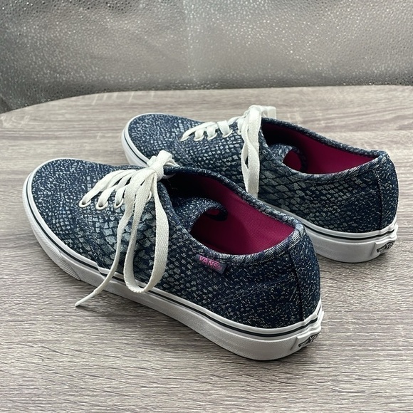 Vans 2017 Collection 9 Camden Stripe Snake Jacquard Navy Sneakers. - Picture 6 of 12